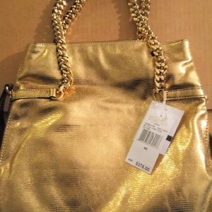 Brand New Gold Michael Kors Handbag